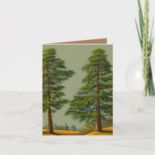 抽象芸術素朴ノーザンパイン カード (正面)