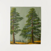 抽象芸術素朴ノーザンパイン タペストリー (正面)