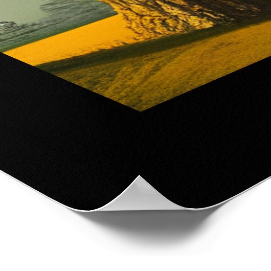 抽象芸術素朴ノーザンパイン ポスター (角)