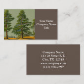 抽象芸術素朴ノーザンパイン 名刺 (正面/裏面)