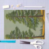 抽象芸術素朴ノーザンパイン 薄葉紙 (クラフト)