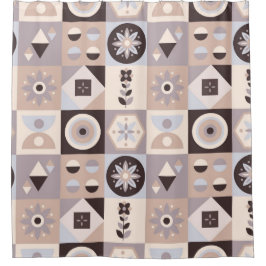 抽象芸術素朴ボヘミシャワーカーテン シャワーカーテン