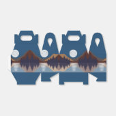 抽象芸術素朴景観森林月反射 フェイバーボックス (折り畳みなし)