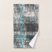 抽象芸術素朴樺の木格子模様浴用タオル類セット バスタオルセット (ハンドタオル)