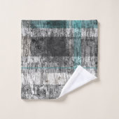 抽象芸術素朴樺の木格子模様浴用タオル類セット バスタオルセット (ウォッシュタオル)