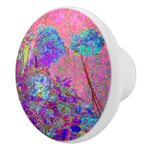 抽象芸術紫と青あじさい紫とマゼンタ