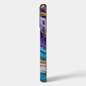 抽象芸術紫と青の地形 Case-Mate iPhoneケース (裏面 / 左)