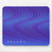 抽象芸術紫と青サイケデリック、素晴らしい&トリップ(幻覚体験)のような マウスパッド (正面)
