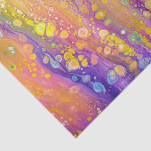 抽象芸術紫と黄色のティッシュペーパー 薄葉紙 (詳細)