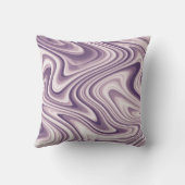 抽象芸術紫の液体大理石 クッション (裏面)