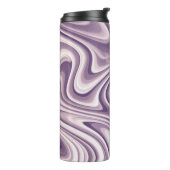 抽象芸術紫の液体大理石 タンブラー (回転左)
