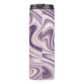 抽象芸術紫の液体大理石 タンブラー (裏面)