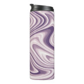 抽象芸術紫の液体大理石 タンブラー (回転右)