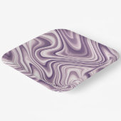 抽象芸術紫の液体大理石 ペーパープレート (傾斜あり)