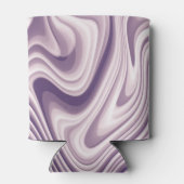 抽象芸術紫の液体大理石 缶クーラー (裏面)