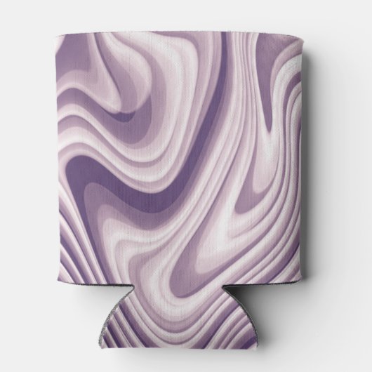 抽象芸術紫の液体大理石 缶クーラー (裏面)
