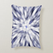 抽象芸術紫の背景フラクタル爆発星 アクセントクッション (裏面(縦))