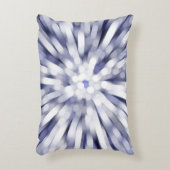 抽象芸術紫の背景フラクタル爆発星 アクセントクッション (正面(垂直))