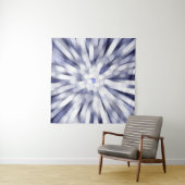 抽象芸術紫の背景フラクタル爆発星 タペストリー (インサイチュ(横))