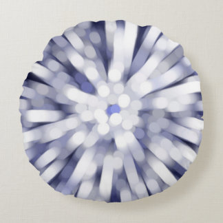 抽象芸術紫の背景フラクタル爆発星 ラウンドクッション