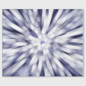 抽象芸術紫の背景フラクタル爆発星 ラッピングペーパー (フラット)