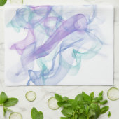 抽象芸術紫の霞 キッチンタオル (折り畳み)