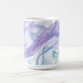 抽象芸術紫の霞 コーヒーマグカップ (中央)