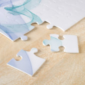 抽象芸術紫の霞 ジグソーパズル (側面)