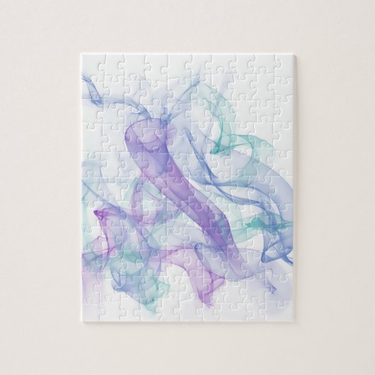 抽象芸術紫の霞 ジグソーパズル (縦)