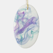 抽象芸術紫の霞 セラミックオーナメント (右)