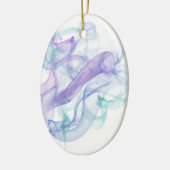 抽象芸術紫の霞 セラミックオーナメント (左)