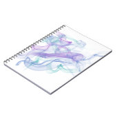 抽象芸術紫の霞 ノートブック (左側)
