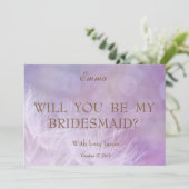 抽象芸術紫の《写真》ぼけ味は私の花嫁になる 招待状 (スタンド正面)