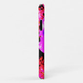 抽象芸術紫アイリス(赤) Case-Mate iPhoneケース (裏面/右)