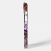 抽象芸術紫アメジスト石英大理石モノグラム Case-Mate iPhoneケース (裏面 / 左)