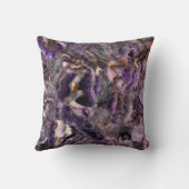 抽象芸術紫アメジスト石英大理石花崗岩 クッション (裏面)