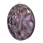 抽象芸術紫アメジスト石英大理石花崗岩 ダーツボード (正面右)