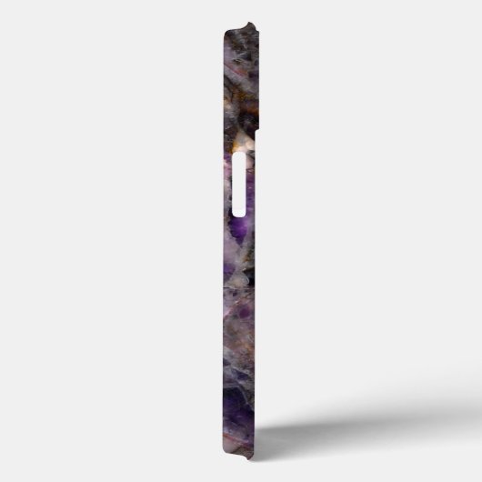 抽象芸術紫アメジスト石英大理石花崗岩 Case-Mate iPhoneケース (裏面 / 右)