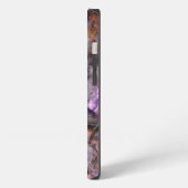 抽象芸術紫アメジスト石英大理石花崗岩 iPhoneケース (左側面)