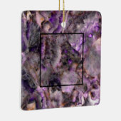 抽象芸術紫アメジスト石英、紫色の花崗岩 セラミックオーナメント (右)
