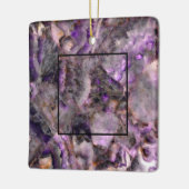 抽象芸術紫アメジスト石英、紫色の花崗岩 セラミックオーナメント (左)