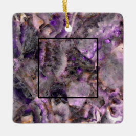 抽象芸術紫アメジスト石英、紫色の花崗岩 セラミックオーナメント