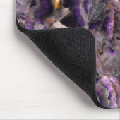 抽象芸術紫アメジスト石英、紫色の花崗岩 マウスパッド (コーナー)