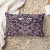 抽象芸術紫アメジスト石英、紫色の花崗岩 ランバークッション (ブランケット)