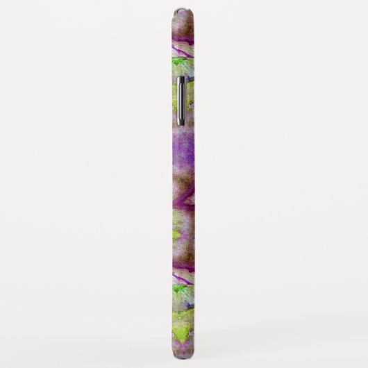 抽象芸術紫グリーン明るい赤紫色星(宝石あり) Case-Mate iPhoneケース (裏面/右)