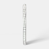 抽象芸術紫グリーン白ひずみ織物 SAMSUNG GALAXYケース (左側面)