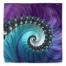 抽象芸術紫ターコイズグラデーション緩和曲線フラクタル