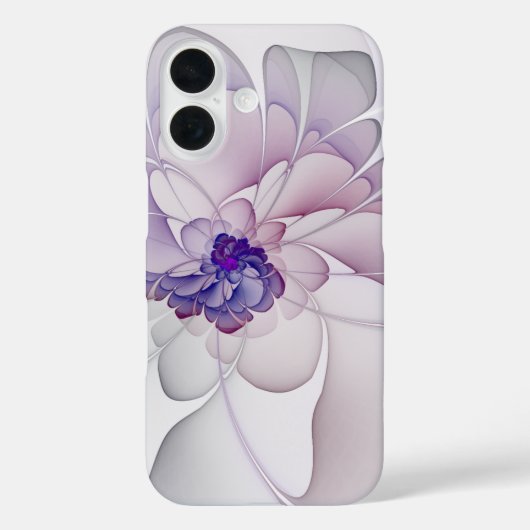 抽象芸術紫フローラ Case-Mate iPhoneケース (裏面)