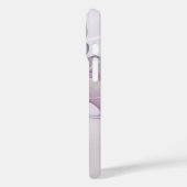 抽象芸術紫フローラ Case-Mate iPhoneケース (裏面 / 左)