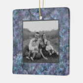 抽象芸術紫ブルーティール(緑がかった色)石英大理石花崗岩 セラミックオーナメント (左)